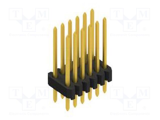 Connector: pin strips; pin header; male; PIN: 12; 1.27mm; THT; 2x6
