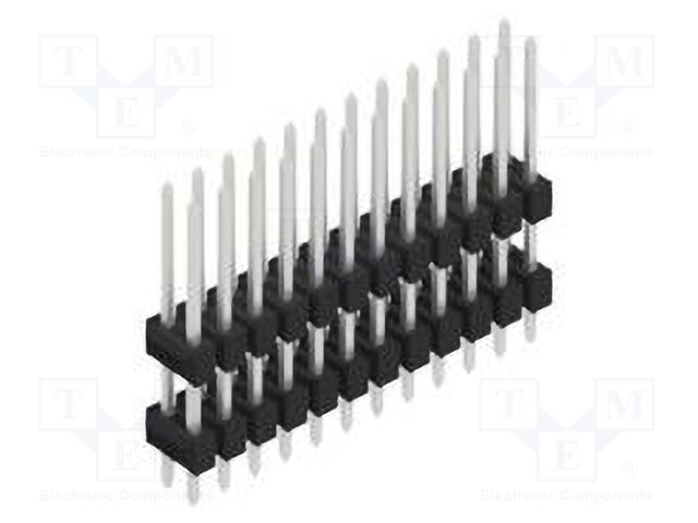 Connector: pin strips; pin header; male; PIN: 24; 2.54mm; THT; 2x12
