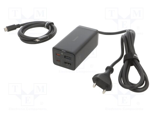 Power supply: switching; 5÷20VDC; Out: USB A,USB C socket x2; 67W