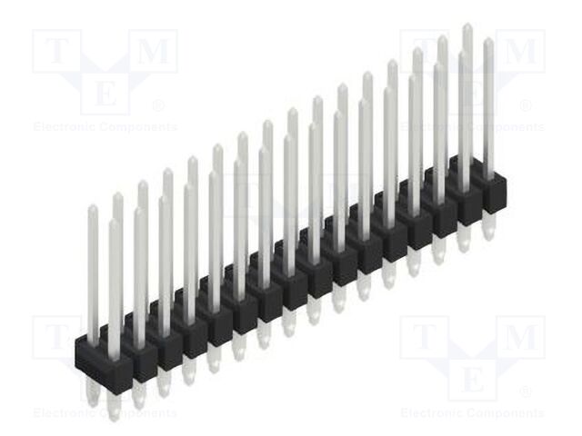 Connector: pin strips; pin header; male; PIN: 32; 2.54mm; THT; 2x16