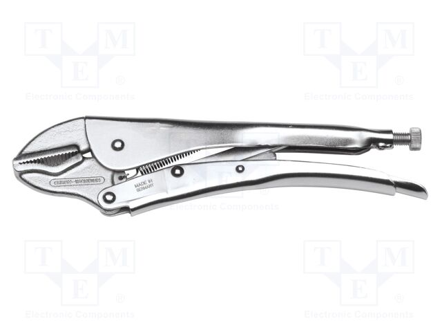 Pliers; locking; Chrom-vanadium steel; Plating: nickel