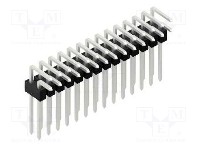 Connector: pin strips; pin header; male; PIN: 28; 2.54mm; THT; 2x14