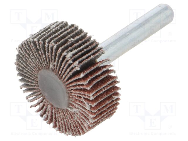 Wheel; Granularity: 80; Mounting: rod 6mm; with lever; 30x10mm