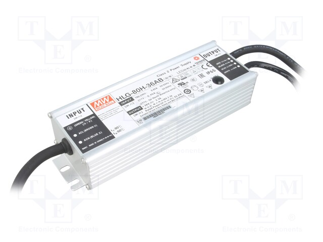 Power supply: switched-mode; LED; 82.8W; 36VDC; 33÷40VDC; IP65