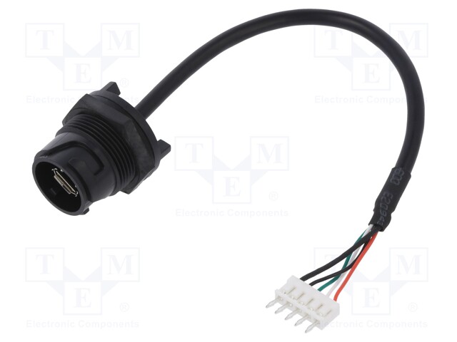 Connector: USB B micro; socket; bayonet; USB Buccaneer; IP68