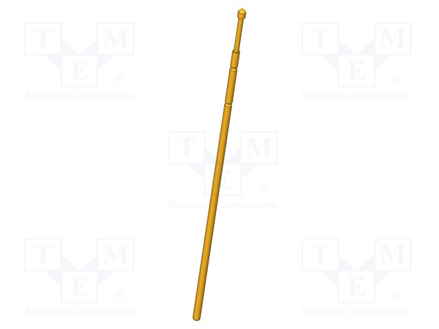 Needle-like test probe; Operational spring compression: 0mm