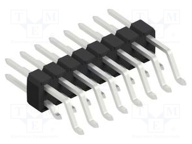 Connector: pin strips; pin header; male; PIN: 16; 2.54mm; SMT; 2x8
