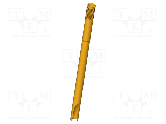 Test probe socket; Contact plating: gold-plated; soldered; 33mm