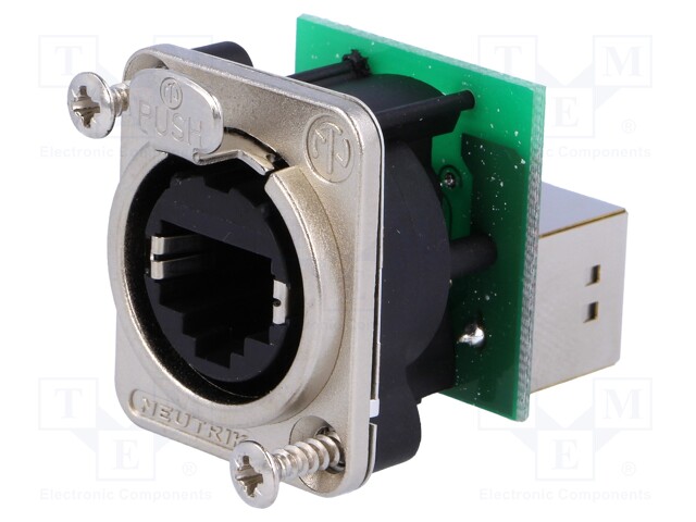 Socket; coupler; etherCON; PIN: 8; Cat: 5e; shielded; gold-plated