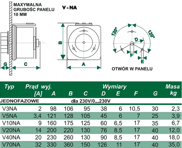 Variable autotransformer; 230VAC; Uout: 0÷230V; 32A; 35kg