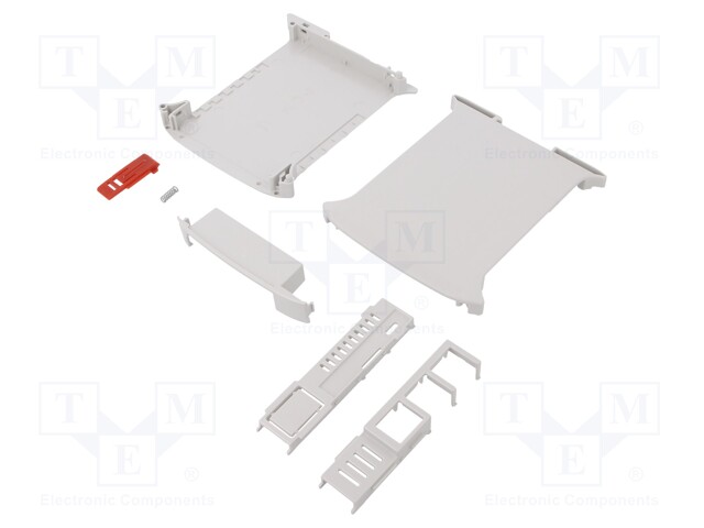 Enclosure: for computer; Raspberry Pi 4 B; ABS; grey; X: 22.5mm