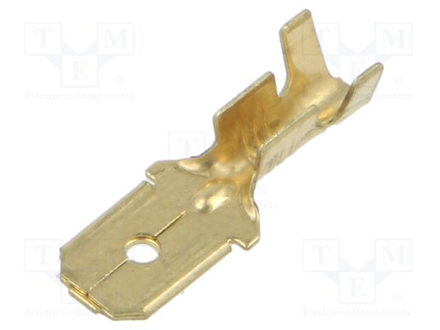 Terminal: flat; 6.3mm; 0.8mm; male; 0.75÷2mm2; crimped; for cable