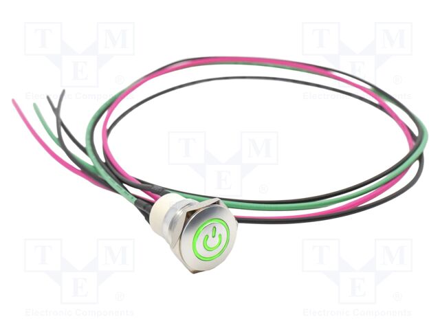 Switch: vandal resistant; Pos: 2; SPST-NO; 2A/36VDC; IP67; OFF-ON