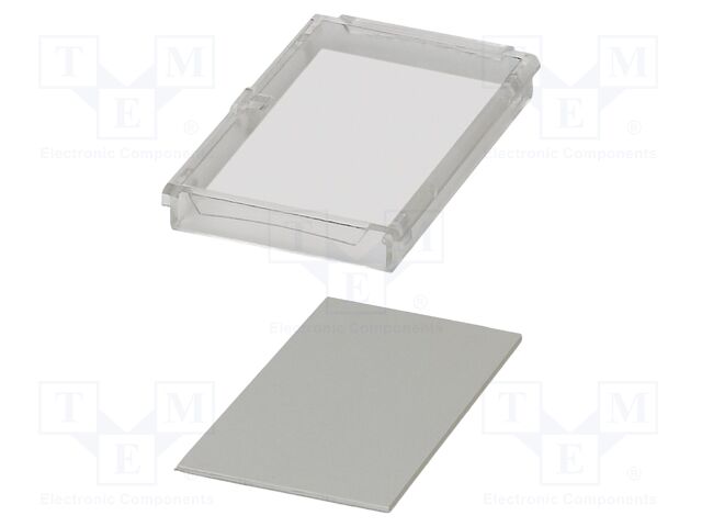 Cover; tiltable; grey; UL94V-0; BC 71,6; polycarbonate; X: 71.6mm