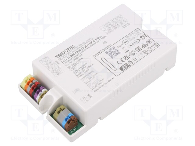 Power supply: switched-mode; LED; 24W; 11÷39VDC; 200÷1050mA; IP20