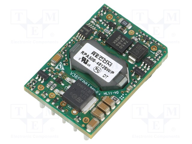 Converter: DC/DC; 50W; Uin: 18÷75V; Uout: 12VDC; Iout: 4.2A; 12.1g