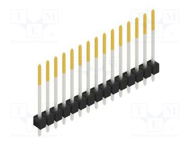 Connector: pin strips; pin header; male; PIN: 15; 2.54mm; THT; 1x15