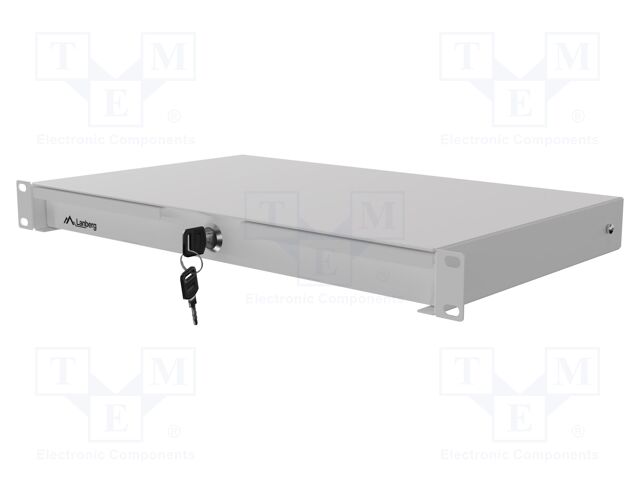 Drawer; W: 440mm; H: 44mm; D: 270mm; 1U; Standard: 19"; Colour: grey