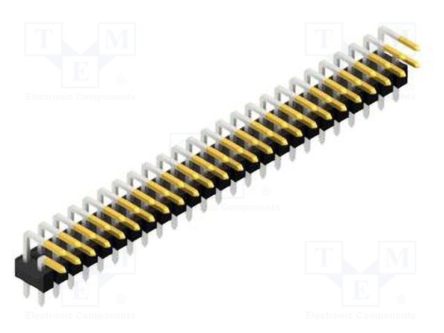 Connector: pin strips; pin header; male; PIN: 50; 2.54mm; THT; 2x25