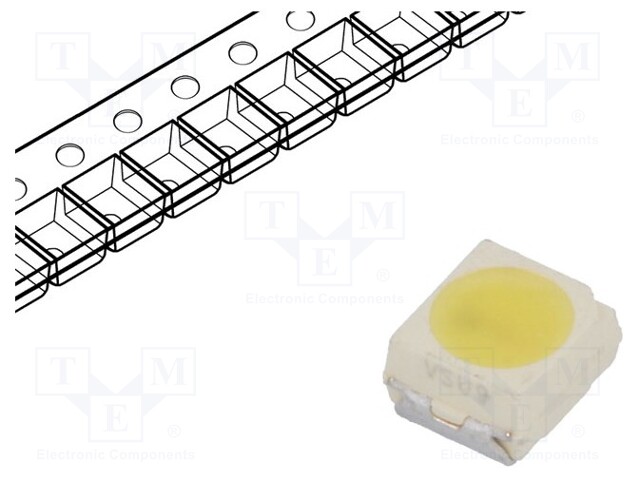 LED; SMD; 3528,PLCC2; white cold; 112÷355mcd; 5000(typ)K; 120°