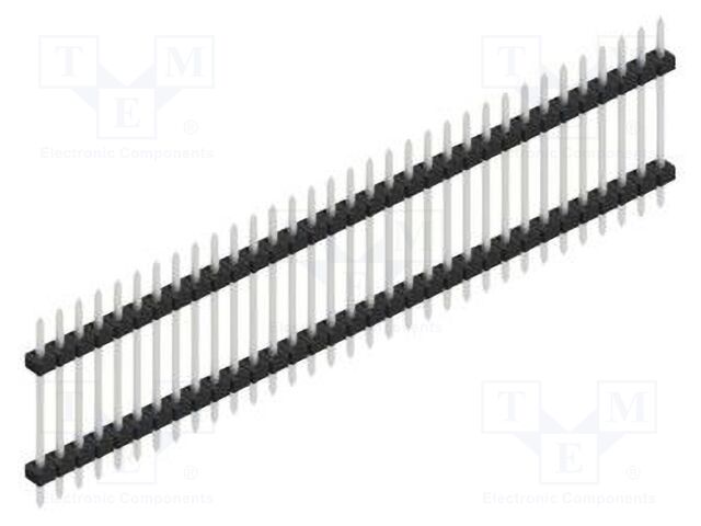 Connector: pin strips; pin header; male; PIN: 33; 2mm; THT; 1x33