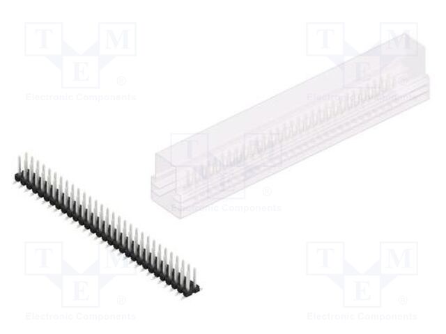 Connector: pin strips; pin header; male; PIN: 60; 2.54mm; SMT; 2x30