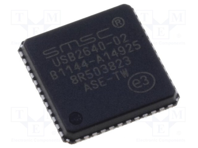 IC: HUB controller; I2C,MMC,SDIO,SPI,USB 2.0; Hi-Speed; QFN48