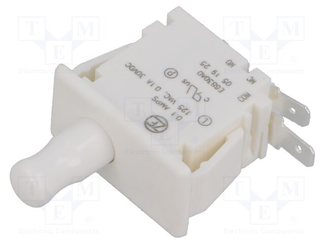 Switch: door; Pos: 2; SPDT; 0.1A/125VAC; Switch.method: ON-(ON)