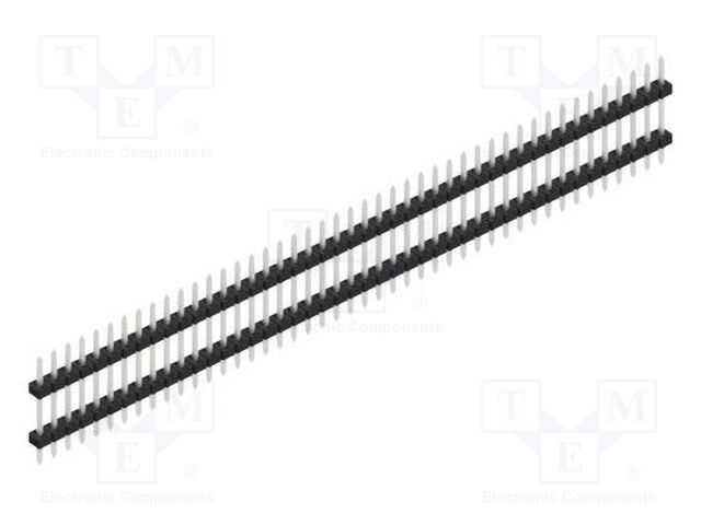 Connector: pin strips; pin header; male; PIN: 45; 2mm; THT; 1x45