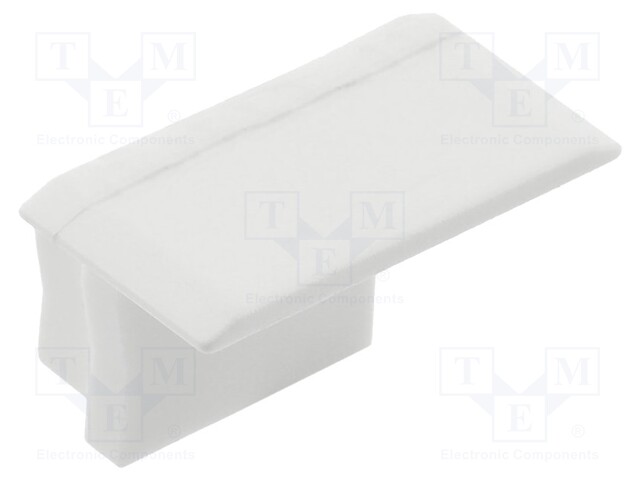 Cap for LED profiles; white; 10pcs.