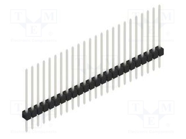 Connector: pin strips; pin header; male; PIN: 24; 2.54mm; THT; 1x24