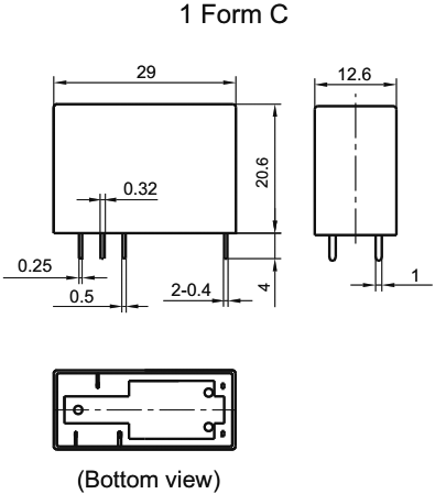 Relay: electromagnetic; SPDT; Ucoil:12VDC; 8A/250VAC; 8A/30VDC