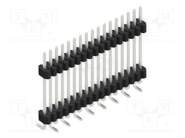 Connector: pin strips; pin header; male; PIN: 17; 1.27mm; SMT; 1x17
