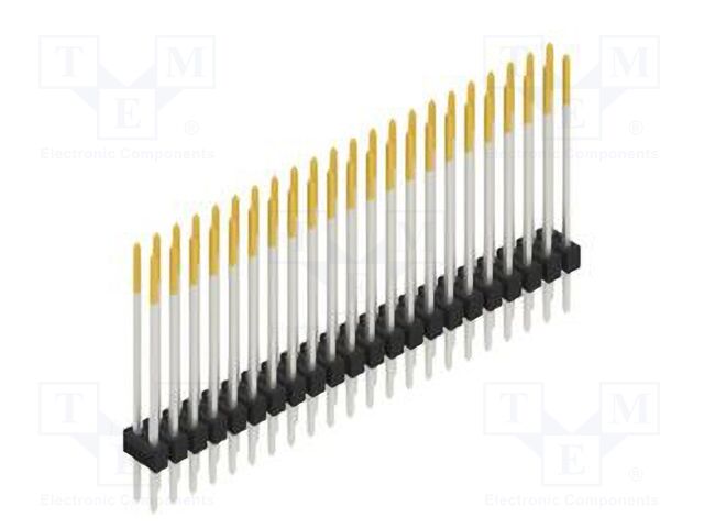 Connector: pin strips; pin header; male; PIN: 44; 2.54mm; THT; 2x22
