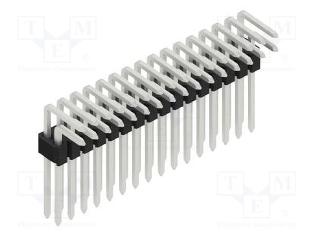 Connector: pin strips; pin header; male; PIN: 32; 1.27mm; THT; 2x16