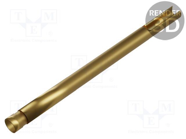 Test probe socket; Min.pitch: 2.54mm; brass; gold-plated; head SR