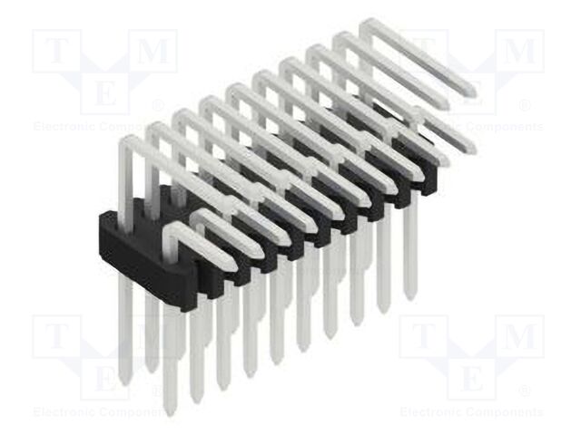 Connector: pin strips; pin header; male; PIN: 20; 1.27mm; THT; 2x10