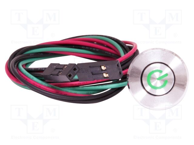 Microswitch TACT; SPST-NO; Pos: 2; 0.05A/12VDC; SNAP-IN; LED; 3.5N