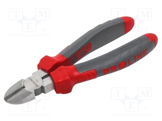 Pliers; side,cutting; ergonomic two-component handles; 160mm
