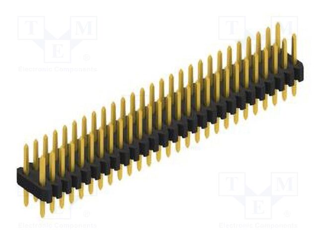 Connector: pin strips; pin header; male; PIN: 54; 1.27mm; THT; 2x27