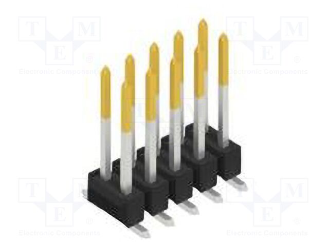 Connector: pin strips; pin header; male; PIN: 10; 2.54mm; SMT; 2x5