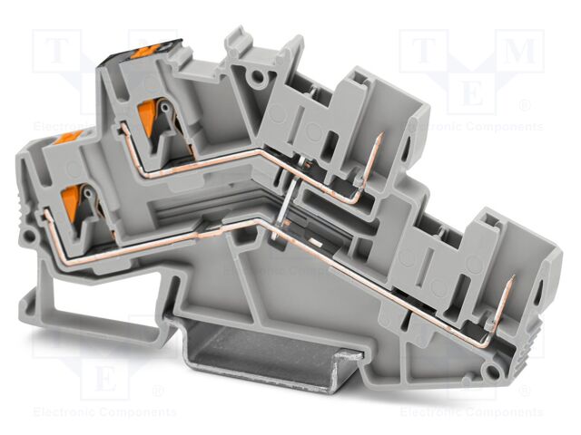 Splice terminal: rail; PA; terminals: 4; W: 5.2mm; H: 92.6mm