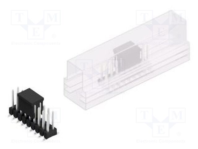 Connector: pin strips; pin header; male; PIN: 18; 2.54mm; SMT; 2x9