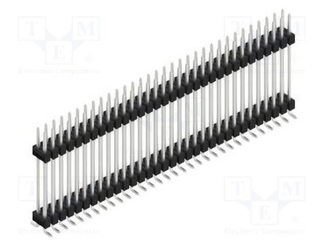 Connector: pin strips; pin header; male; PIN: 64; 2.54mm; SMT; 2x32