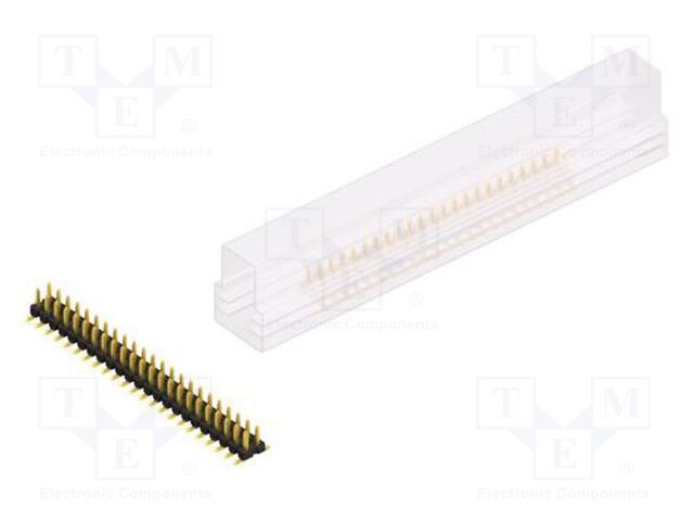 Connector: pin strips; pin header; male; PIN: 46; 2.54mm; SMT; 2x23