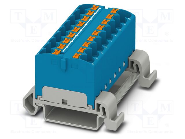 Splice terminal: rail; 32A; 800V; push-in; PA; 0.2÷6mm2; W: 55.4mm