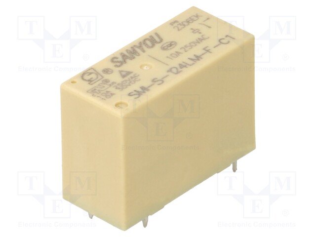 Relay: electromagnetic; Ucoil: 24VDC