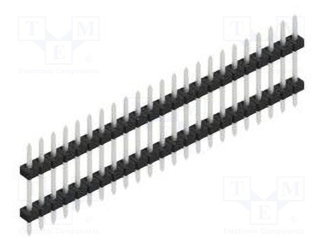 Connector: pin strips; pin header; male; PIN: 23; 2mm; THT; 1x23