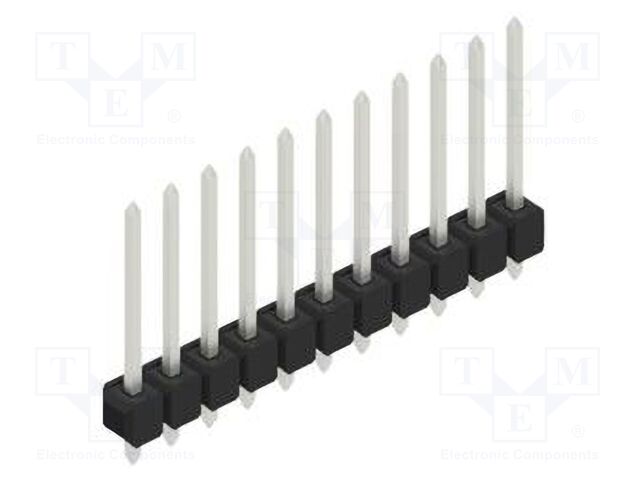 Connector: pin strips; pin header; male; PIN: 11; 2.54mm; THT; 1x11