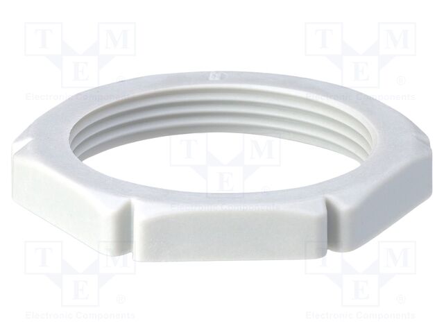 Nut; PG48; polyamide; light grey; -20÷90°C
